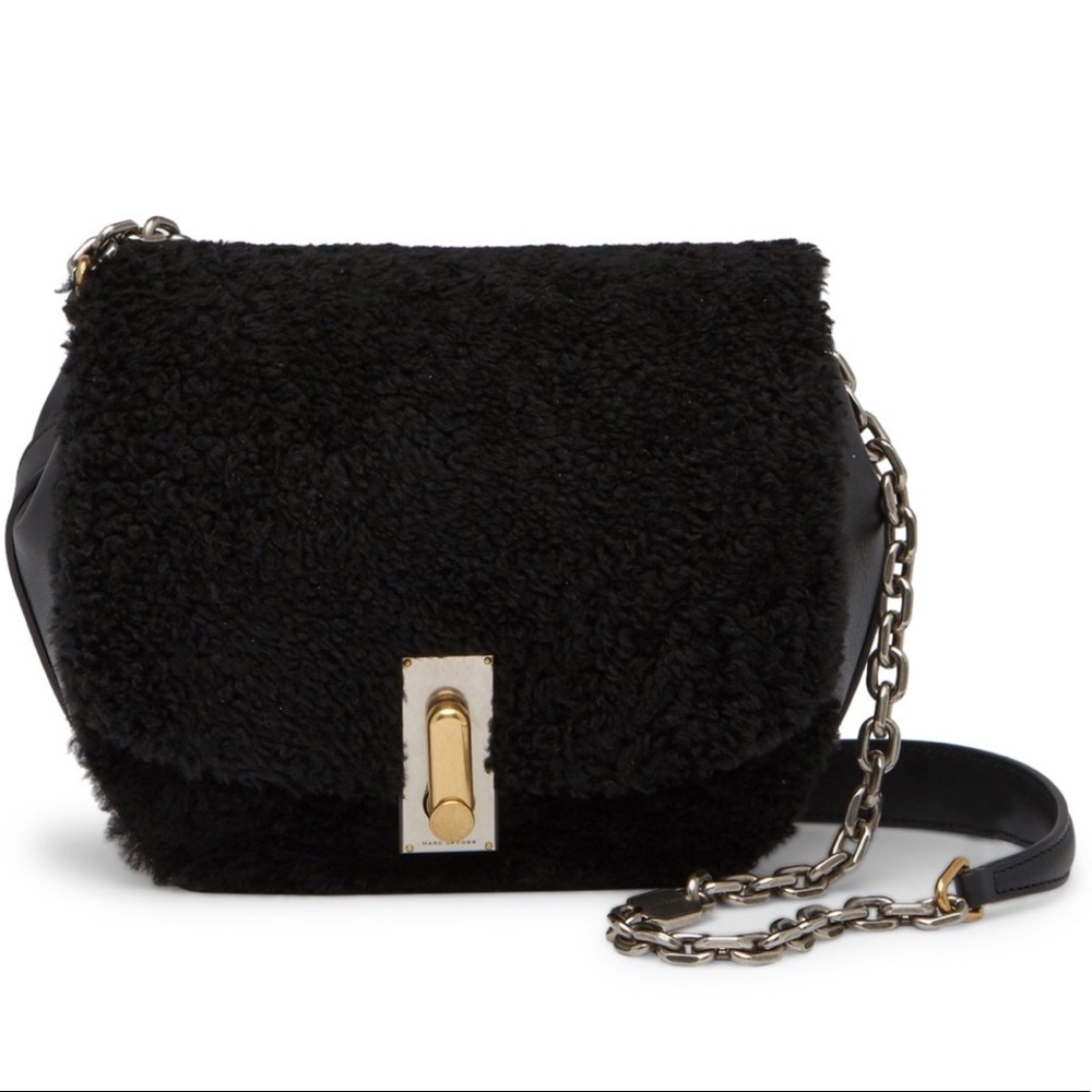Marc Jacobs The Jane Genuine Shearling Crossbody